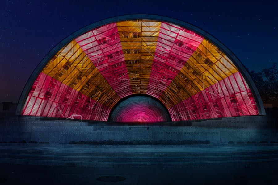 “Four Week Illumination and Sound Experience” - Hatch Shell, Boston