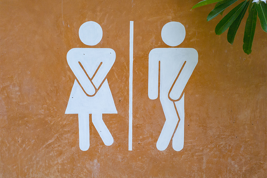 public bathroom sign 