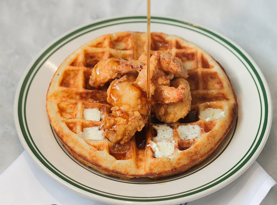 Cajun Fried Chicken and Waffles - Ev's Eats