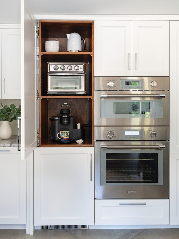 This Lincoln Kitchen Sports an In-Ground Wine Cellar