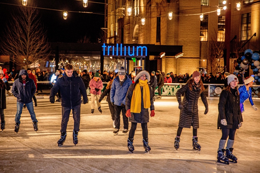 outdoor ice skating rink