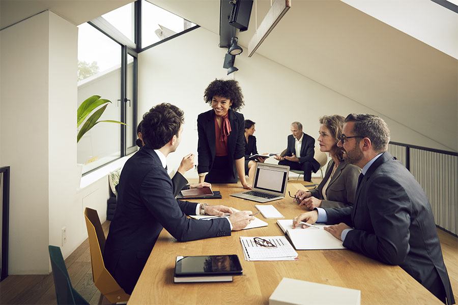 lawyers at a conference table