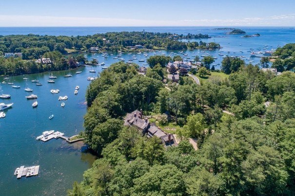 On the Market: A Waterfront Mansion in Manchester with a Home Pub