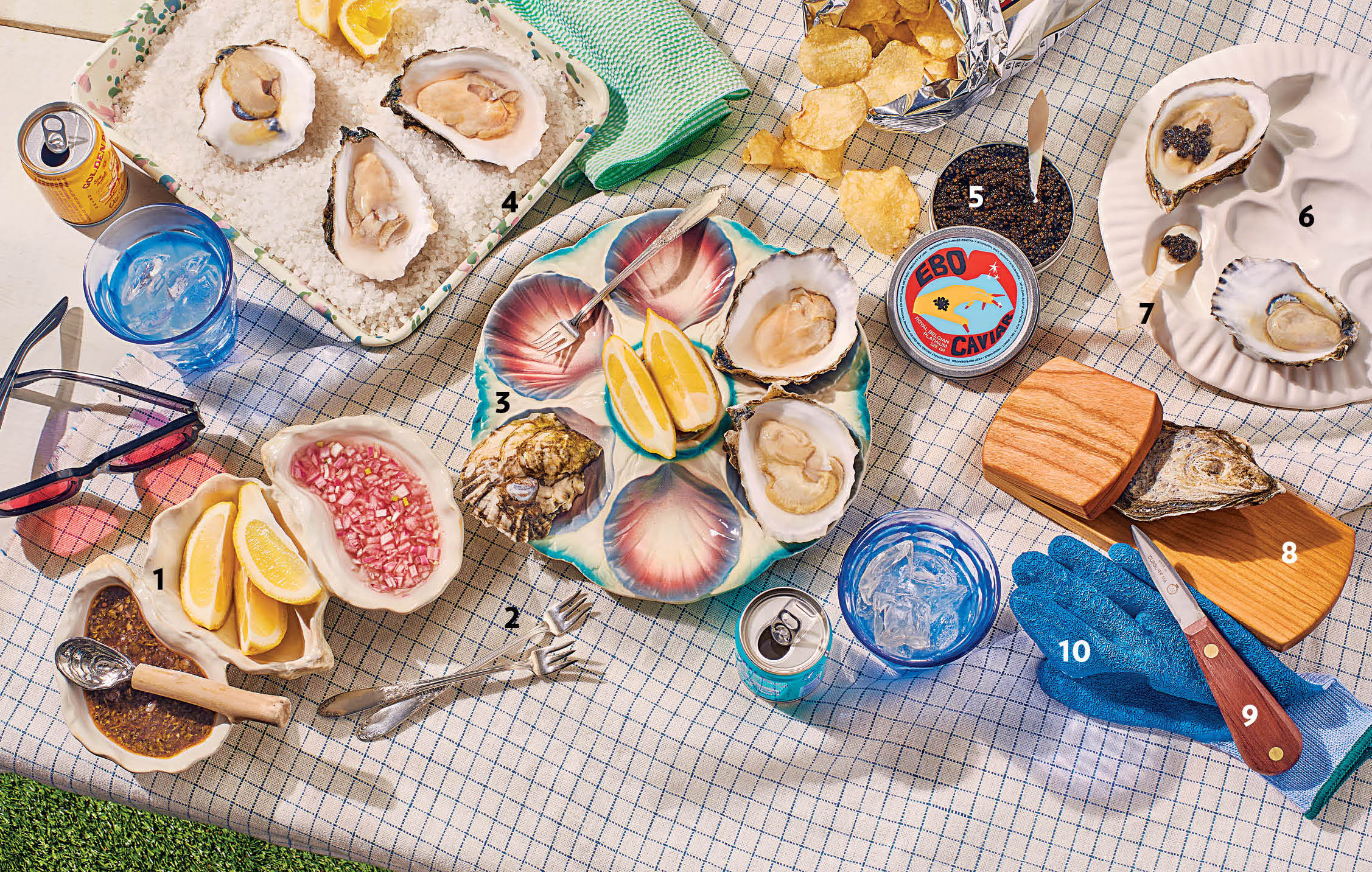 Luxshiny Morsetto di Ostriche per Shucking Wooden Oyster Shucker Holder Oyster Seafood Opener Tool per La Casa 