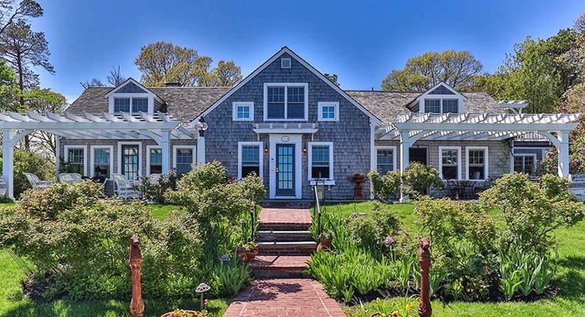 A Waterfront Cape Cod Estate with Lush English Gardens