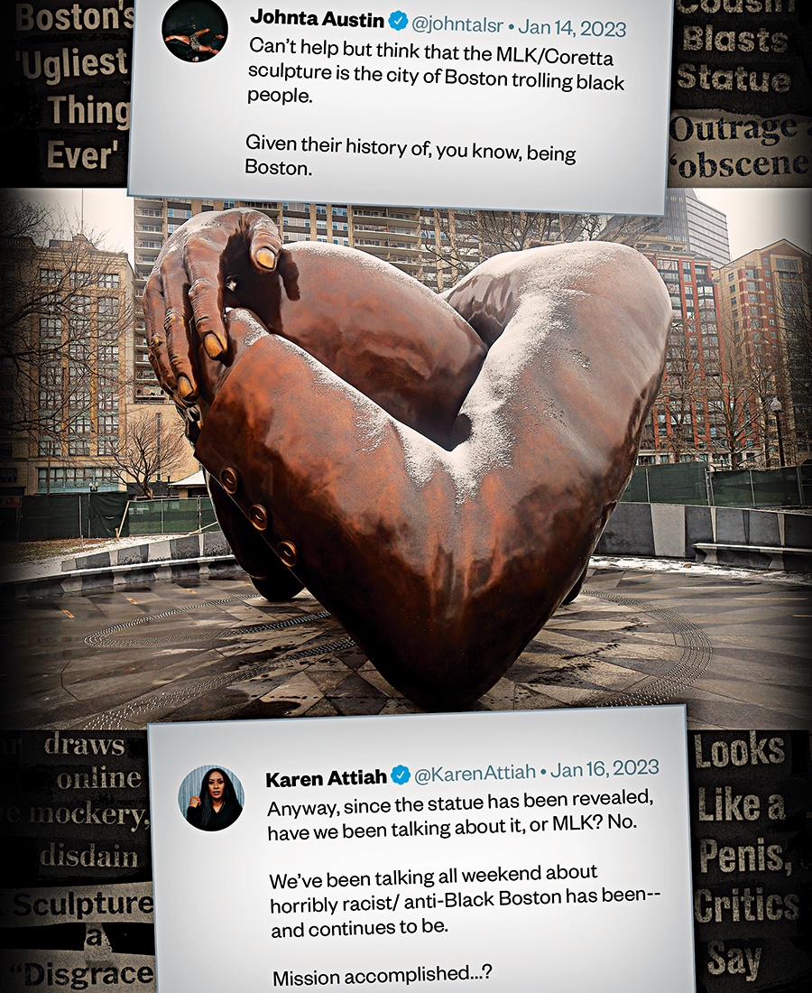 Boston unveils Embrace sculpture of MLK and Coretta Scott King