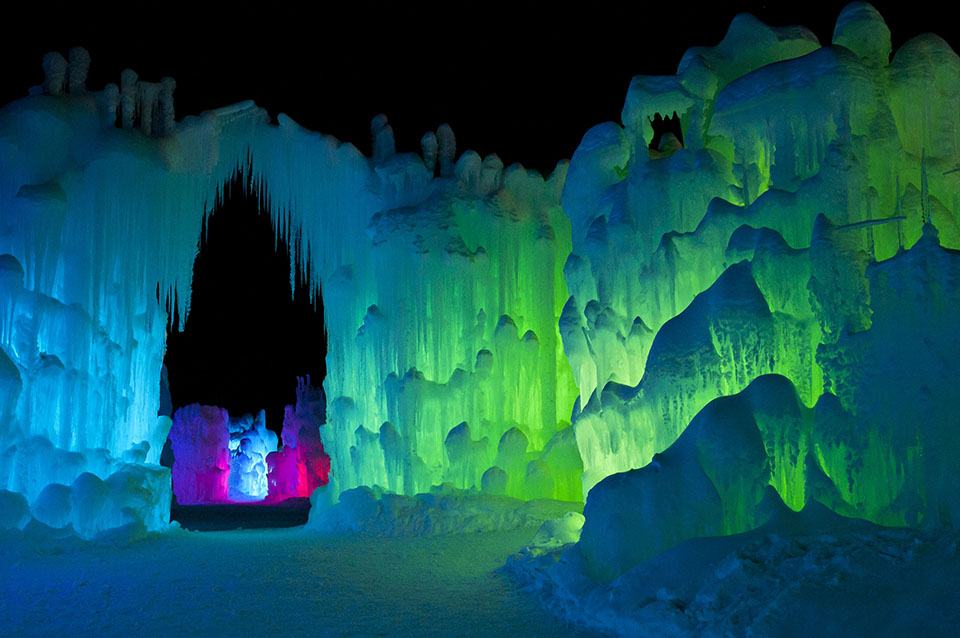 The Ice Castles Return to New Hampshire's White Mountains