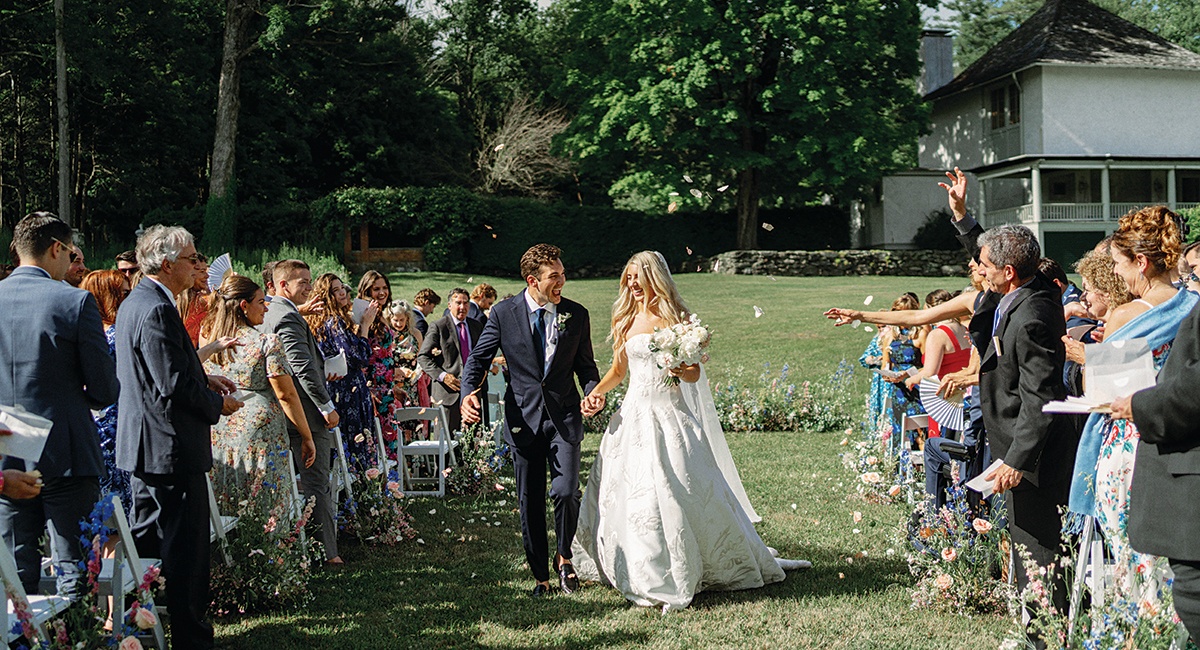 The Quinnipiac lovers’ midsummer wedding in the Berkshires